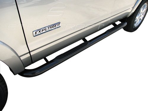 STEELCRAFT 220300 84-00 JEEP CHEROKEE 4 DOOR 3 SIDE BARS BLK Side Step Nerf Bar Running Board Body Steelcraft 220300