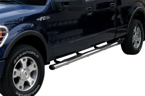 STEELCRAFT 413807 09-14 FORD F150 SUPER CREW CAB 4 OVAL SIDE BARS S/S.. Side Step Nerf Bar Running Board Body Steelcraft 413807