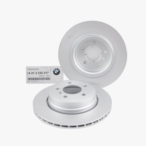 BMW Rear Brake Disc Rotor Genuine Factory Original 34213332217 (Set Of 2) Rotors BMW 34213332217 , 34 21 3 332 217 => BMW Rear Brake Disc Rotor Genuine Factory Original (Set Of 2) => 2006 2007 2008 3.0L; E83 X3 / 2009 3.0L; N52 Eng.; E83 X3 / 2004 2005 2010 E83 X3