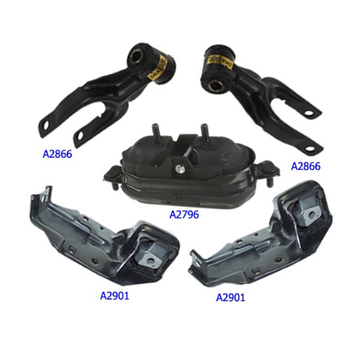 Fits: 1994-2005 Buick Century/ Regal 3.1L Engine Motor Mount Set 5PCS 94 95 96 97 98 99 00 01 02 03 04 05 A2901 A2796 A2866 Engine Mounts Motor Max A2901 A2796 A2866
