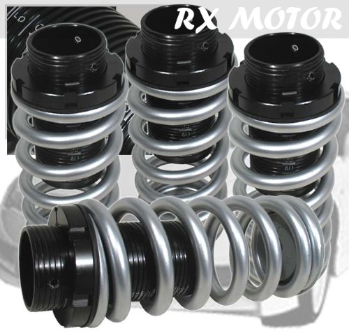 Honda Accord Prelude Black Scale Adjustable Coilover Springs Lowering Silver Coil Springs RXMOTOR RXMOTOR