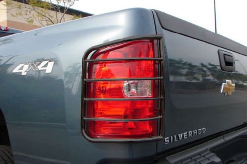 Steelcraft 30320 07-13 CHEVY SILVERADO (New Body Style) TAILLIGHT GUARD BLK Tail Light Guards Light Guards Steelcraft 30320