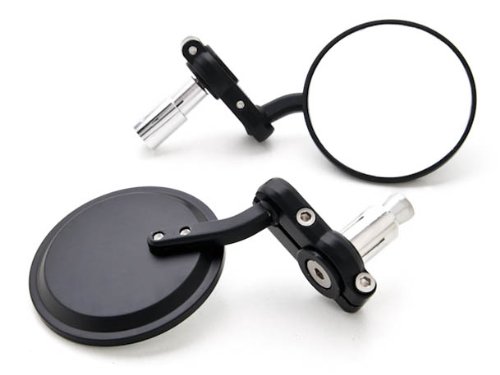 Black 7/8 Bar End Mirrors 3 For Yamaha TW TY YT PW 50 80 125 175 200 250 350 Mirrors Yonglong MT079