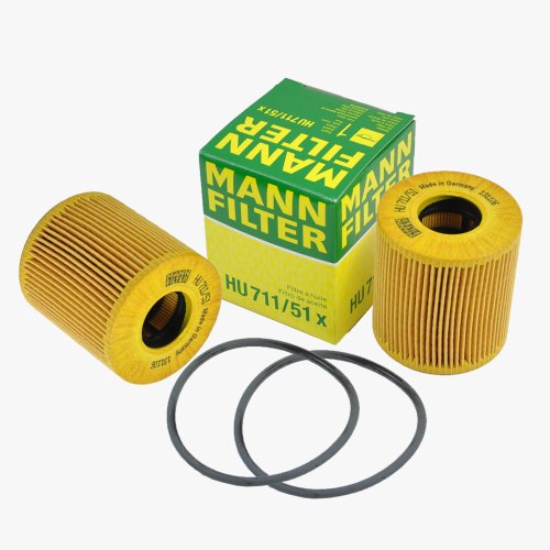 Oil Filters MANN ( Sold By IPD ) HU 71 1/5X , 11 42 75 57012 , HU711/5X,11427557012 => Mini Cooper Engine Oil Filter Mann-Filter OEM HU 71 1/51X / 57012 (2pcs) => 2008 R55; Clubman Cooper / 2007 2008 R56; Hatchback Cooper / 2009 2010 2011 2012 2013 Cooper / 2011 2012 2013 Cooper Countryman