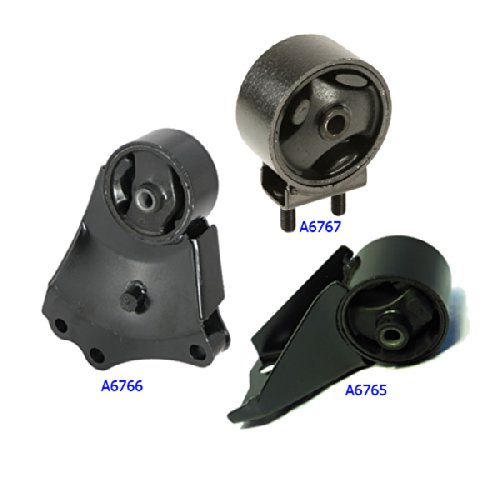 Fits: 2000-2004 Kia Spectra 1.8L Engine Motor & Trans Mount Set 3PCS for Auto Transmission 00 01 02 03 04 A6767 A6765 A6766 Engine Mounts Motor Max A6767 A6765 A6766