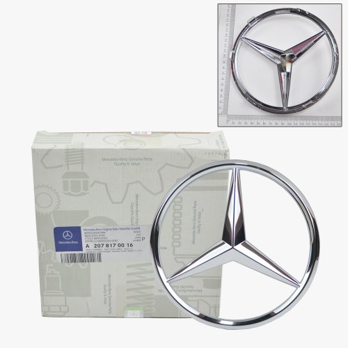 Emblems Mercedes-Benz 2 07 81 70016 , 207 817 00 16 , 2078170016 => Mercedes-Benz Front Grill Star Emblem Genuine Original 2070016 => 2012 2013 C250 / 2008 2009 2010 2011 2012 2013 C300 , C350 / 2012 C63 AMG / 2011 2012 2013 GLK350 , CL550 , CL600 , CL63 AMG , CL65 AMG / 2010 2011 2012 2013 E350 / 2010 2011 2013 E550