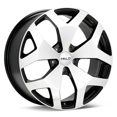 Helo HE881 20 Machined Black Wheel / Rim 5x115 with a 38mm Offset and a 72.6 Hub Bore. Partnumber HE88128515338 Car Helo HE88128515338