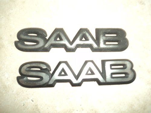 Emblems Saab 900 Emblem Badge nameplate Set Of OEM FACTORY GENUINE