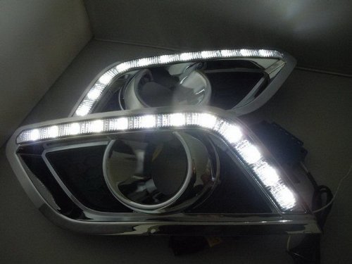 Daytime Running Light Day Fog Lamp Turn Signal Cover Kit LED DRL 2PCS Fit For Buick Encore Opel Mokka 2012 Accent & Off Road Lighting GAO GAO301-CBU14-01-A212