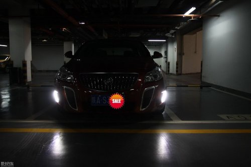 Daytime Running Light Day Fog Lamp Turn Signal Cover Kit LED DRL 2PCS Fit For 2012 2013 Buick Regal GS Accent & Off Road Lighting GAO GAO301-CBU14-01-A258