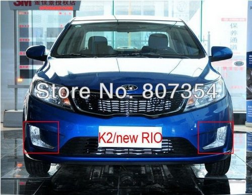 Daytime Running Light Day Fog Lamp Turn Signal Cover Kit LED DRL 2PCS Fit For 2012 KIA RIO/KIA K2 Bulbs GAO GAO301-CBU14-01-A324