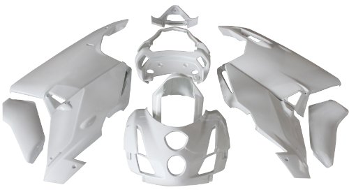 ZXMOTO D1003UNP ABS Plastic Motorcycle Bodywork Fairing Kit for Ducati 999 / 749 2003-2004 Unpainted - (Pieces/kit: 18) Fairing Kits ZXMOTO D1003-UNP