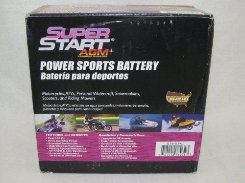 Super Start ETX16L 325 CCA Extreme Power Sport AGM Battery Batteries SUPER START ETX16L