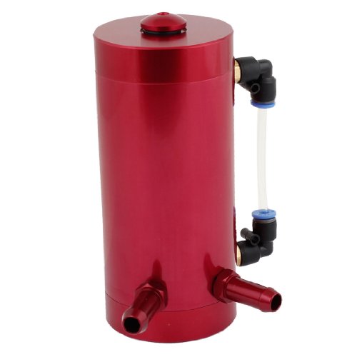 Red Alloy Racing Oil Catch Can Tank Oil Reservoir for Auto Car Engine Temperature uxcell a13123100ux0276