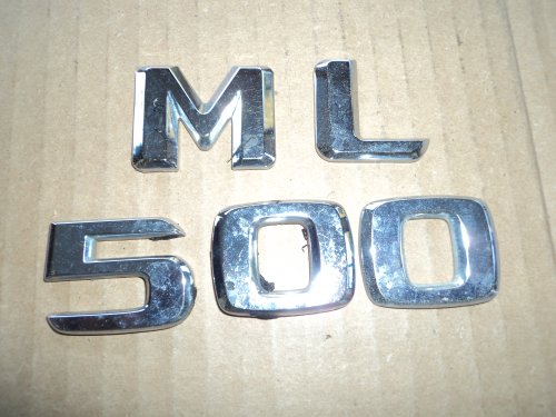 Emblems MERCEDES ML 500 REAR TRUNK USED EMBLEM badge sign symbol logo nameplate SET OEM FACTORY GENUINE