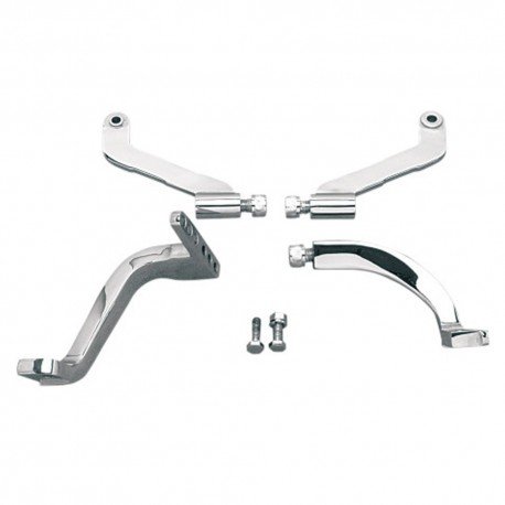Chrome Floorboard Mounting Bracket Pak Motorcycle Accessory Mounts Fairing Factory FF-HDFLBRAKPAK