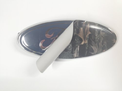 Tree Camouflage Auto Wrap Vinyl Decal - Oval shaped - Overlay your Grill or Rear (Tailgate/Trunk) Truck / Car / SUV Emblem (6.25) Emblems Downard Automotive CAMOOVAL