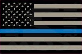 USA Thin Blue Line (3x5) Decal Bumper Stickers KM Outfitters SDECAL47