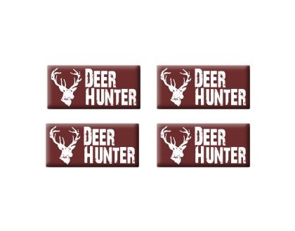 Deer Hunter - Set of 4 Stickers - Apply to any surface Decals Sticker Stand SS-SET-C-2299