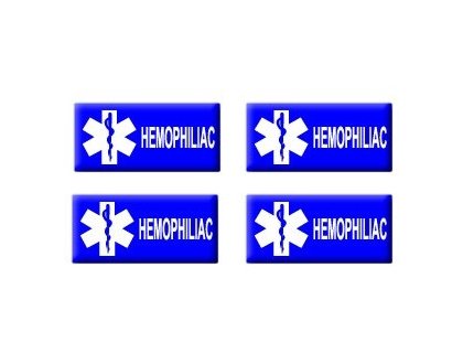 Hemophiliac - Set of 4 Stickers - Apply to any surface Decals Sticker Stand SS-SET-C-2345