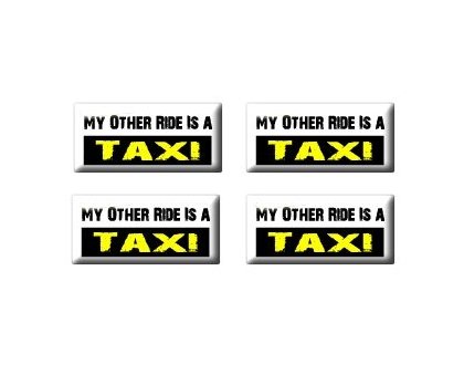 My Other Ride Vehicle Car Is A Taxi - Set of 4 Stickers - Apply to any surface Decals Sticker Stand SS-SET-C-2533