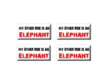 My Other Ride Vehicle Car Is An Elephant - Set of 4 Stickers - Apply to any surface Decals Sticker Stand SS-SET-C-2555