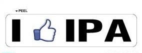 I Like IPA - Window Door Wall Bumper Sticker - Apply to any surface Wall Stickers & Murals Sticker Stand SS-SET-C-2065