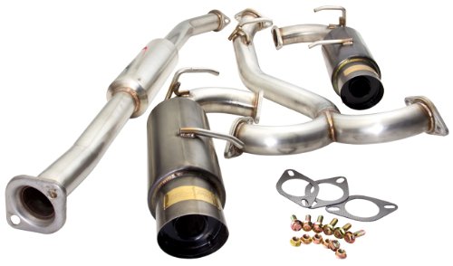 2013-UP SCION FRS FR-S 2013-UP SUBARU BRZ HI POWER BOLT-ON STAINLESS STEEL N1 DUAL CATBACK EXHAUST SYSTEM WITH 4 MUFFLER TIPS BLACK Cat-Back Systems AJP CB-SC52120BK