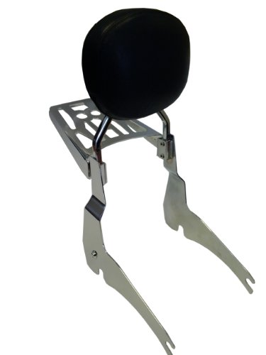 Detachable Sissybar w/ Backrest & Luggage Rack for 02+ Honda VTX1300 C F (Round) Sissy Bars Cavalry Customs RQRLR6