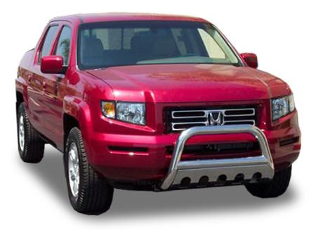 Steelcraft Stainless Steel Bumper Skid Plate Fits Brush Guard 06-12 HONDA RIDGELINE / 03-08 HONDA PILOT BULL BAR S/S Bumper Guards Steelcraft 75010