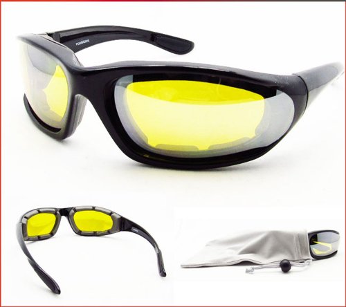 Goggles Bikershades Alfer mirrored yellow