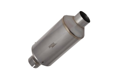 Ultra-lightweight muffler, 2-1/2inlet, 4-1/2OD, 17OAL Mufflers Burns Stainless SM-250-450-17