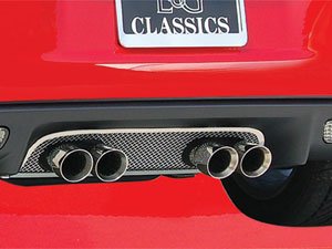 E&G Glassics 2006-2012 Chevrolet Corvette Fine Mesh Rear Exhaust Surround 1187-0120-06 Grilles E&G Classics 1187-0120-06
