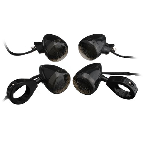 4x 41mm Motorcycle LED Turn Signal Indicator Light For Harley Bullet Chrome Black Turn Signal Assemblies & Lenses Meco cVmCNSwV5