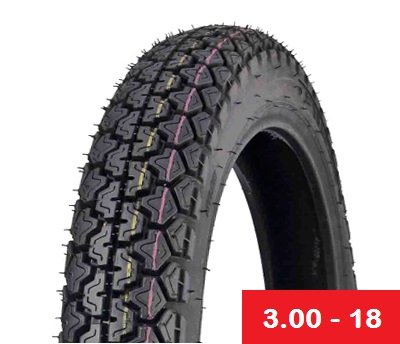 Tire 3.00 - 18 Tube type Motorcycle Cruiser Street Front/Rear Tire Standard ScooterPartsDepot MGT_3_50-16