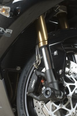 R&G Racing Fork Axle Sliders Protectors for Triumph Daytona 675 2013-2014 FP0132BK Body & Frame Parts R&G Racing FP0132BK