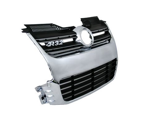 06-09 VW MK5 Golf R32 Front Grille - Chrome (2006 2007 2008 2009) Grilles ProMotoring GR-VWG5-R32C