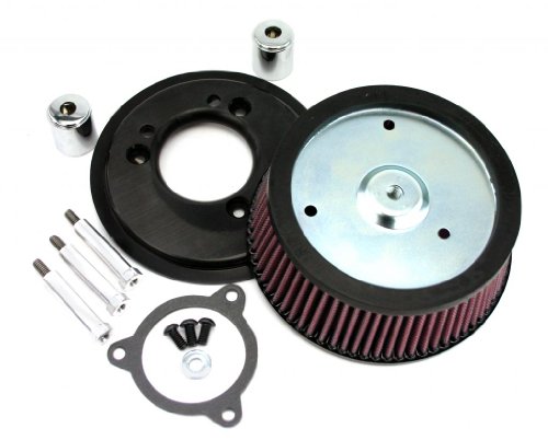 Zipper's HighFlow Air Filter Kit for Big Twin Throttle By Wire EFI Models, Chrome Air Filters Zipper's 114-449C