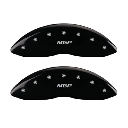 Calipers With Pads MGP Caliper Covers 10090SMGPBK