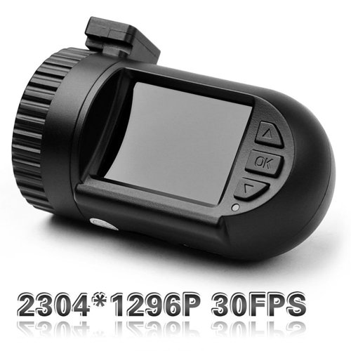 iSaddle Latest Mini 0803 (Mini 0801 Upgraded) Car In Dash Camera Driving Video Recorder DVR On-Dash Video with Ambarella A7LA50D Chip + Super HD 2304*1296P 30FPS + WDR + LDWS + Motion Detection + GPS Logger (Without Memory Card) On-Dash Video iSaddle 0803G
