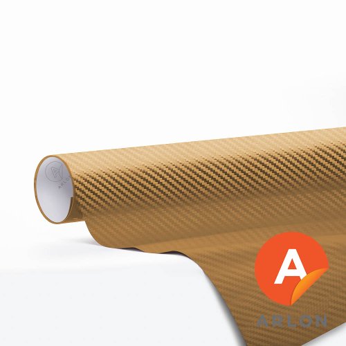 Arlon Ultimate Premium Plus HiTech Specialty Arlon Carbon Army Gold Car Wrap Film Roll CWC-504CF - 40ft x 5ft (200 sq/ft) Decals Arlon Graphics CWC-504CF