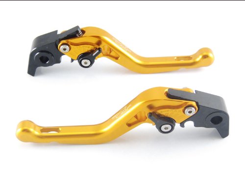 Strada-7 Racing Short Adjustable Levers Pair Gold For Honda CBR1100XX / bird Clutch Strada-7 Racing S7R.S.525.Gold