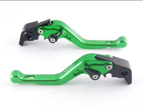 Strada-7 Racing Short Adjustable Levers Pair Green For Kawasaki ZX6R/636 Clutch Strada-7 Racing S7R.S.707.Green