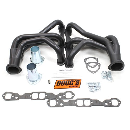 Doug's Headers (D334-B) 1-3/4 4-Tube Black Coating Hi-Temperature Full Length Exhaust Header for Chevrolet Corvette Small Block Engine Headers Doug's Headers D334-B