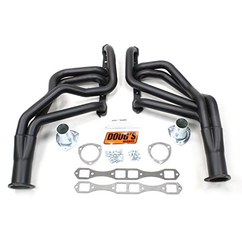 Doug's Headers (D452-B) 2 4-Tube Black Coating Hi-Temperature Full Length Exhaust Header for Mopar B-Body Big Block Engine Headers Doug's Headers D452-B