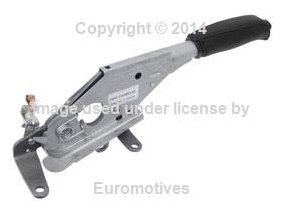 BMW e39 Park Brake Lever w/ Handle Black Leather GENUINE new Pedal Pads BMW 84208575718