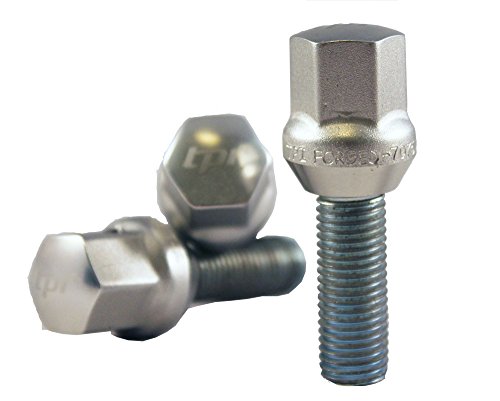 TPI AL3127AG-4528Z-20 - Duralumin Head Bolt - Cone Seat, Silver, M12x1.50, 20 Bolts /Box, 28mm, 60° Lug Nuts TPI AL3127AG-4528Z-20