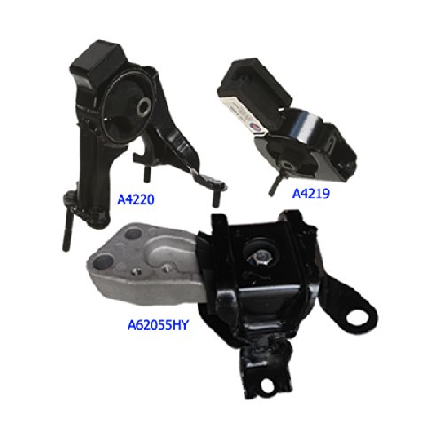Fits: 2000-2005 Toyota Celica 1.8L Engine Motor Mount Set 3PCS 00 01 02 03 04 05 A4219 A4220 A62055HY Engine Mounts Motor Max A4219 A4220 A62055HY