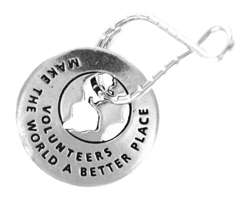 Volunteers Make World Better Place - Thank You Blessing Ring Keychain Key Chains WH wh-KR-VR-WLD