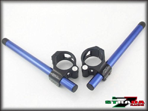 Strada-7 Racing Clip On Handlebars for Ducati Supersport 1000 50mm Blk/Blue Handlebars Strada-7 Racing S7R.COH.13.Blue